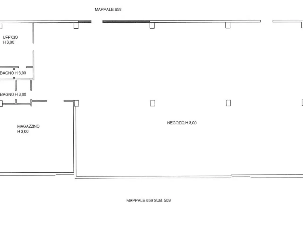 Negozio in Via Alessandro Volta 39, Casalmaggiore, {3} - Planimetria 1
