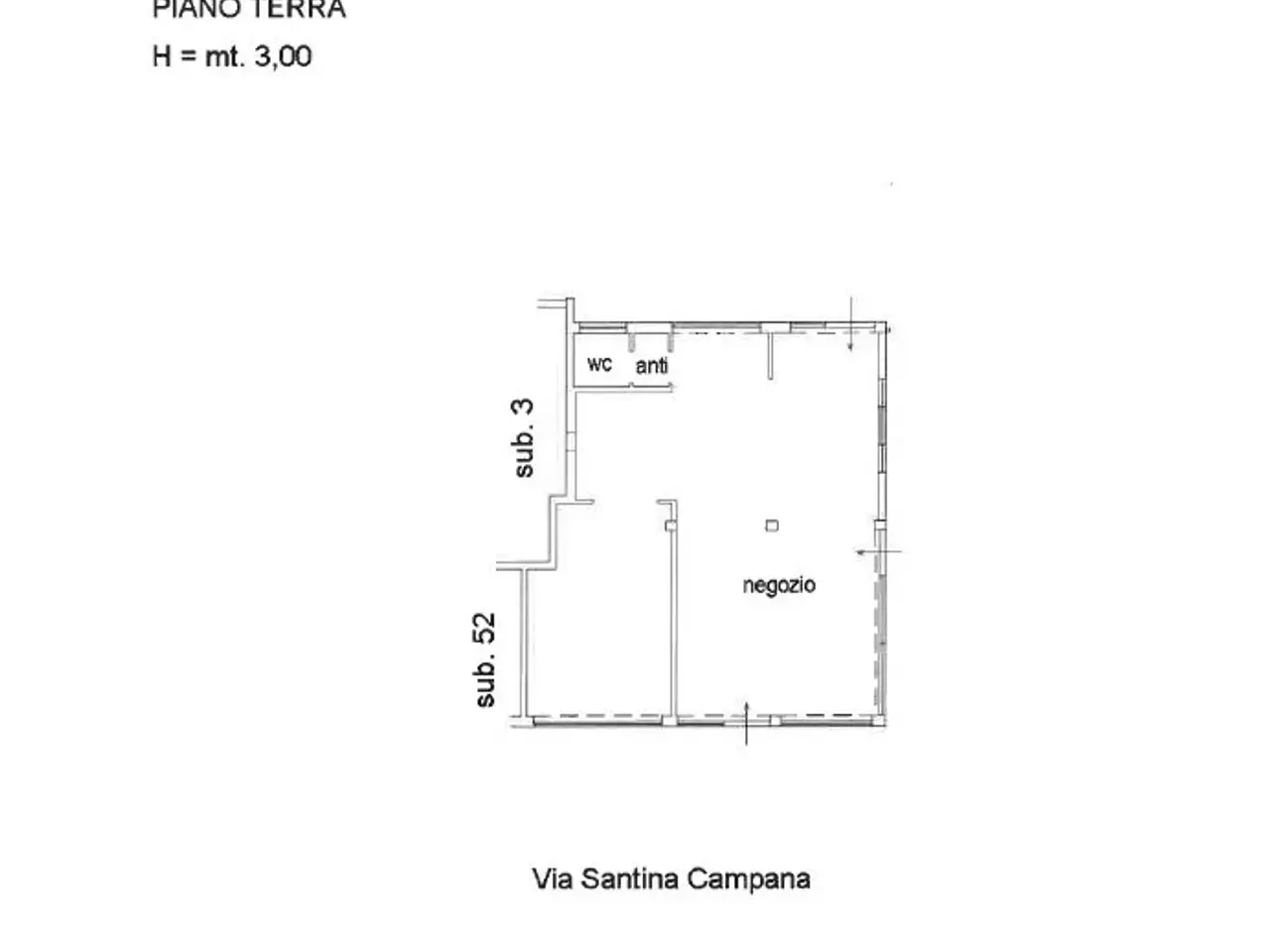 Negozio in Via Santina Campana, Pescara, {3} - Planimetria 1