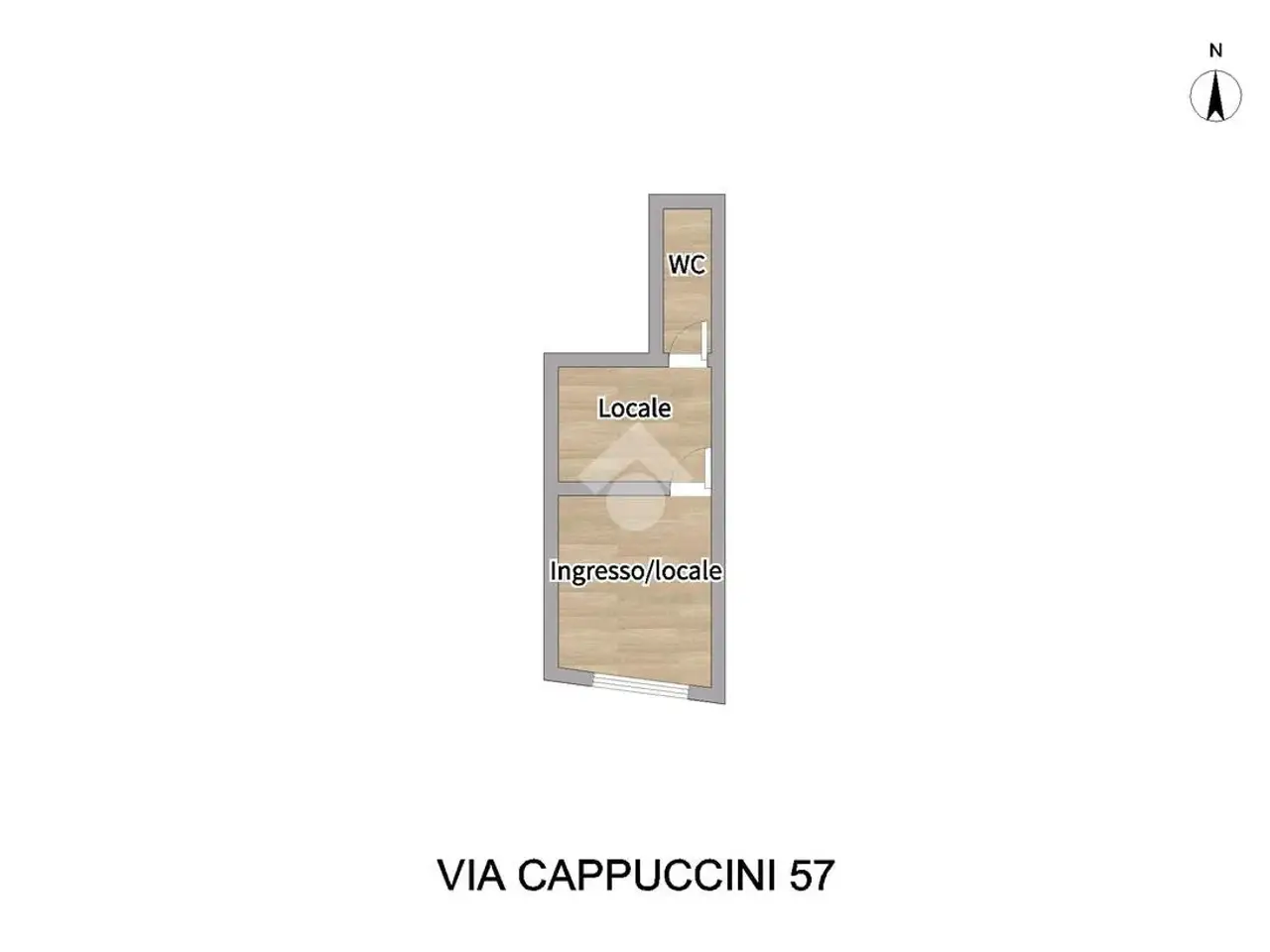 Negozio in Via Cappuccini 57, Brindisi, {3} - Planimetria 1