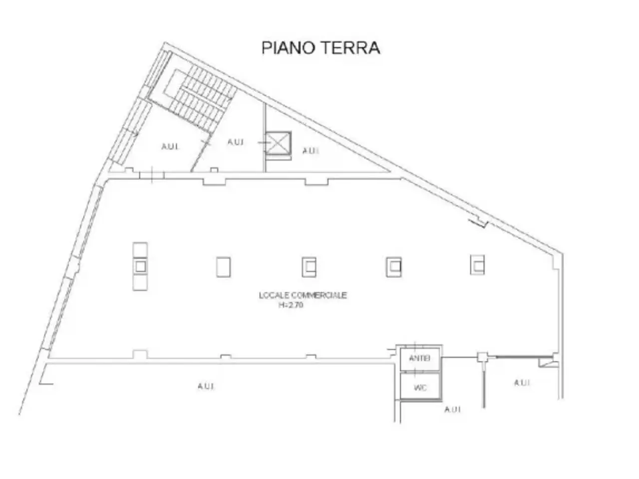 Negozio in Via Angelo Inganni 19, Brescia, {3} - Planimetria 1