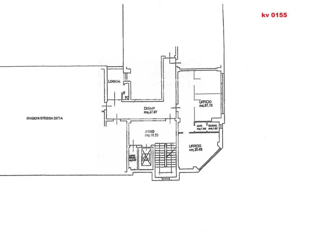Ufficio in Via Calamandrei 30, Reggio Emilia, {3} - Planimetria 1