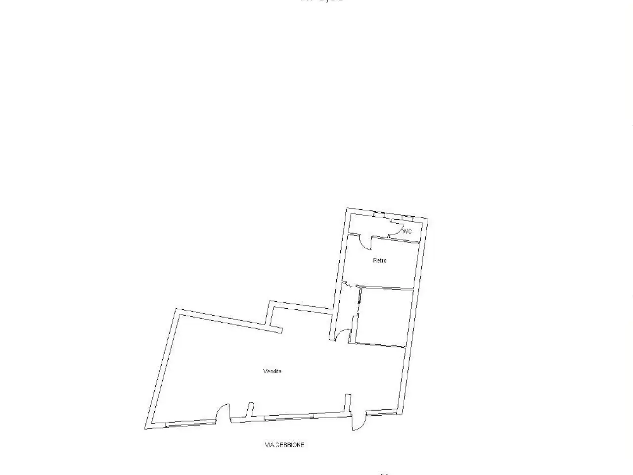 Negozio in Via Gebbione, Reggio Calabria, {3} - Planimetria 1