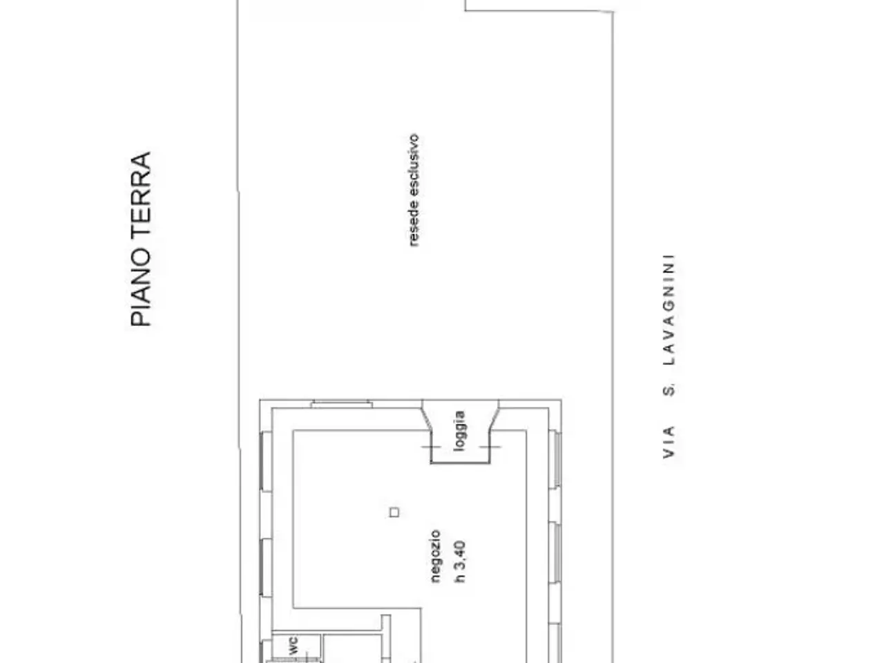Negozio in Via Spartaco Lavagnini 90, Agliana, {3} - Planimetria 1