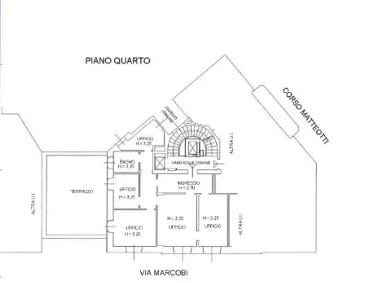 Ufficio in Corso Giacomo Matteotti 1, Varese, {3} - Planimetria 1