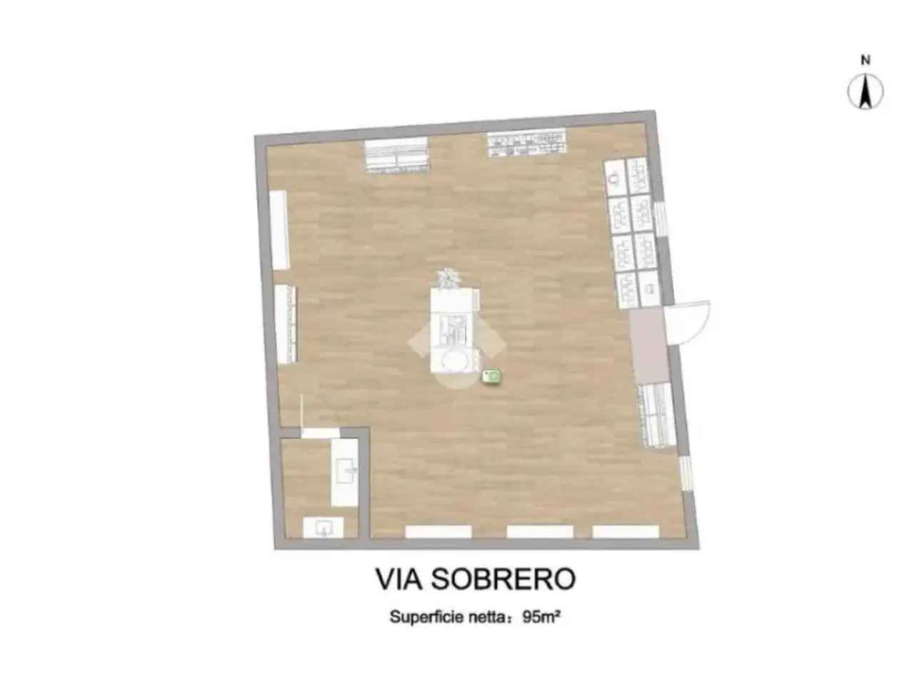 Negozio in Via Sobrero 5, Colleferro, {3} - Planimetria 1