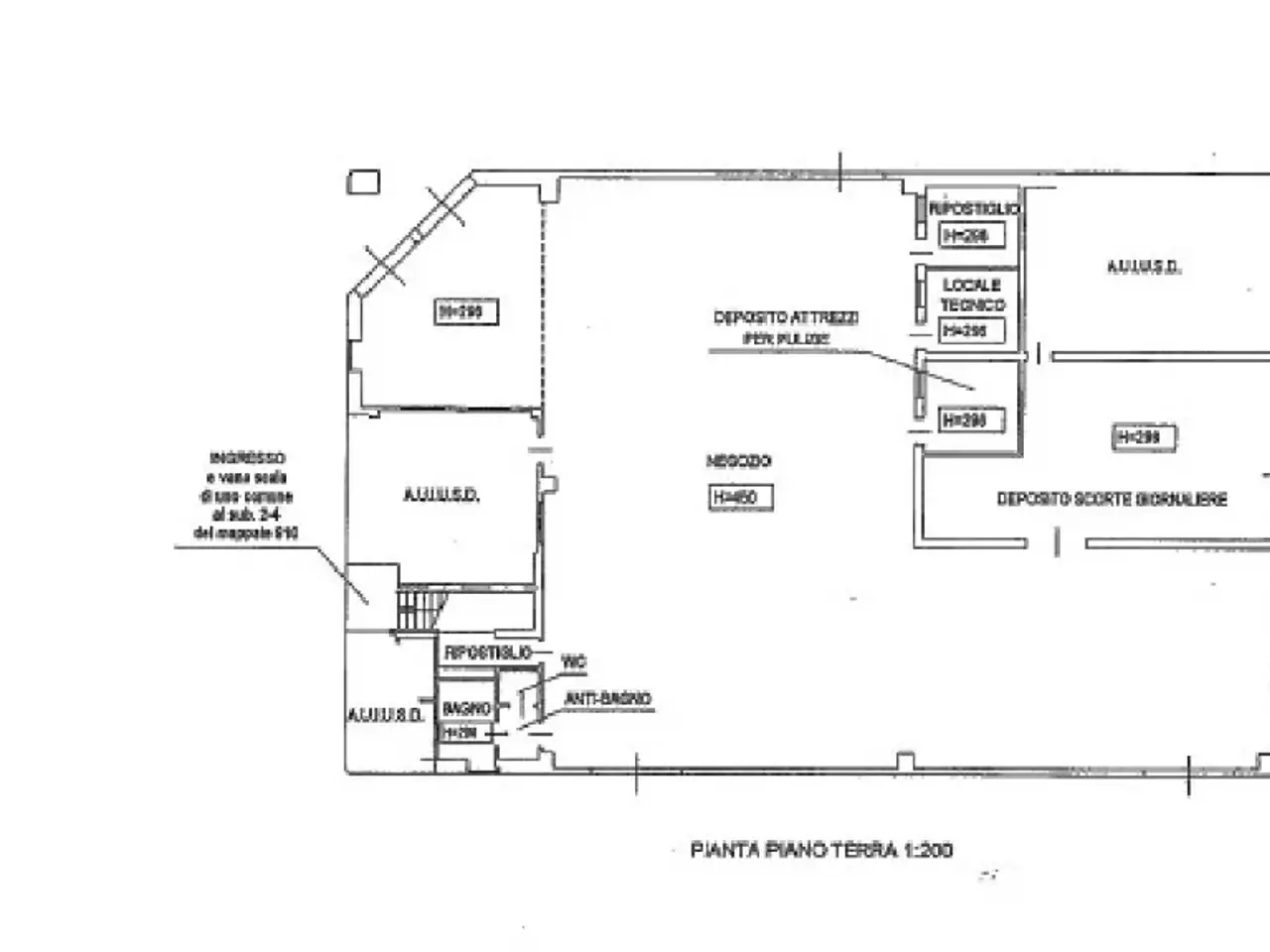 Palazzina commerciale in Via Ghiarella 58, Fiorano Modenese, {3} - Planimetria 1