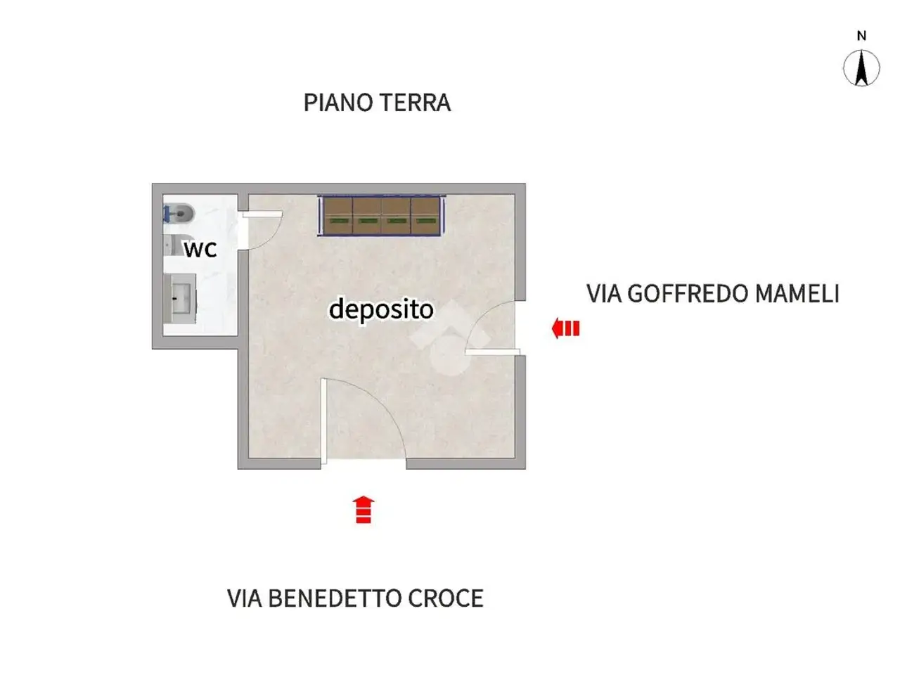 Magazzino in Via Benedetto Croce 63, San Severo, {3} - Planimetria 1