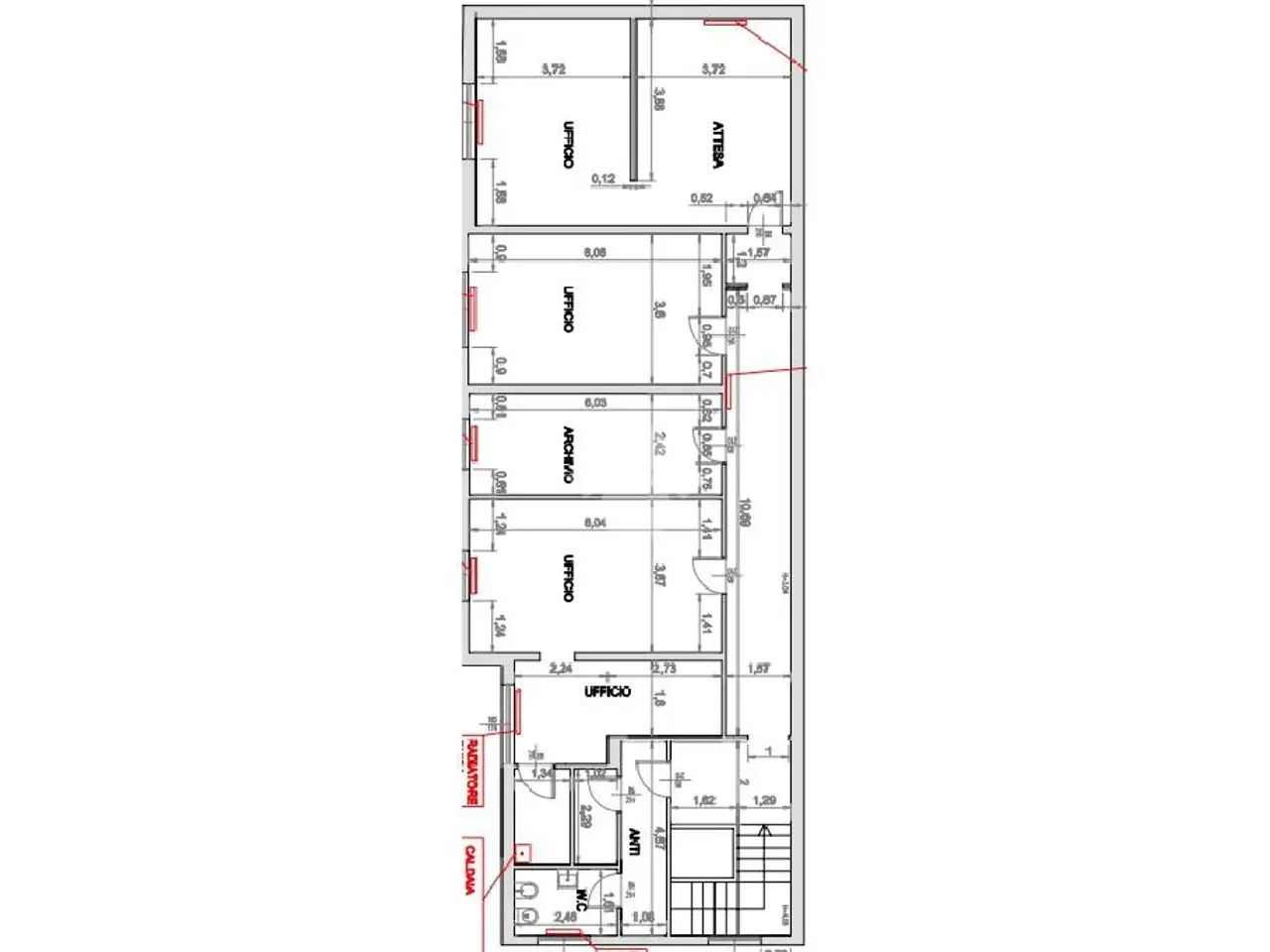 Ufficio in Str. Langhirano 321, Parma, {3} - Planimetria 1