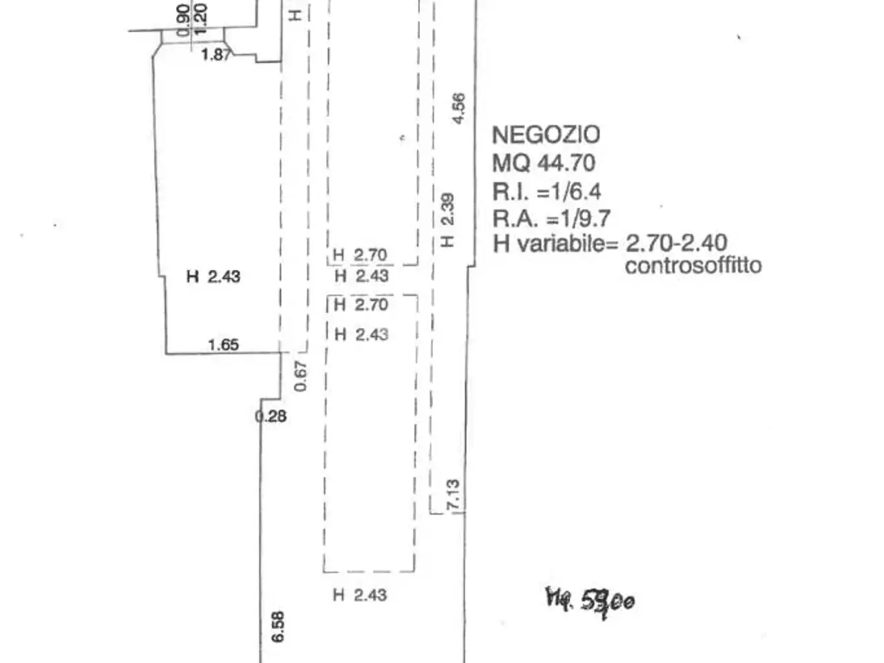 Negozio in Corso Gino Vendemini 29, Savignano Sul Rubicone, {3} - Planimetria 1