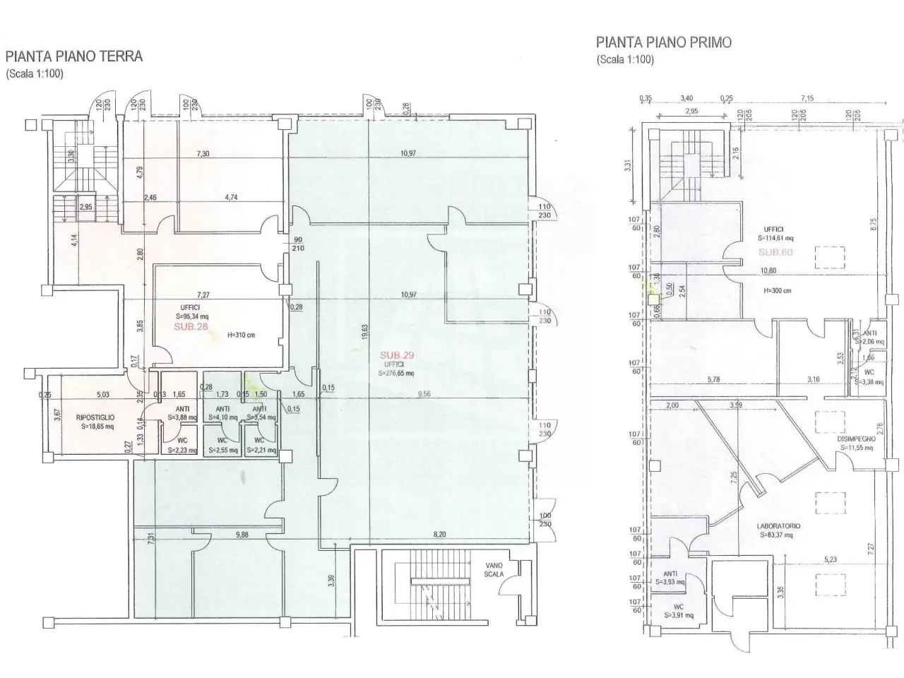Ufficio in Via Giuseppe Soglia 4, Reggio Emilia, {3} - Planimetria 1
