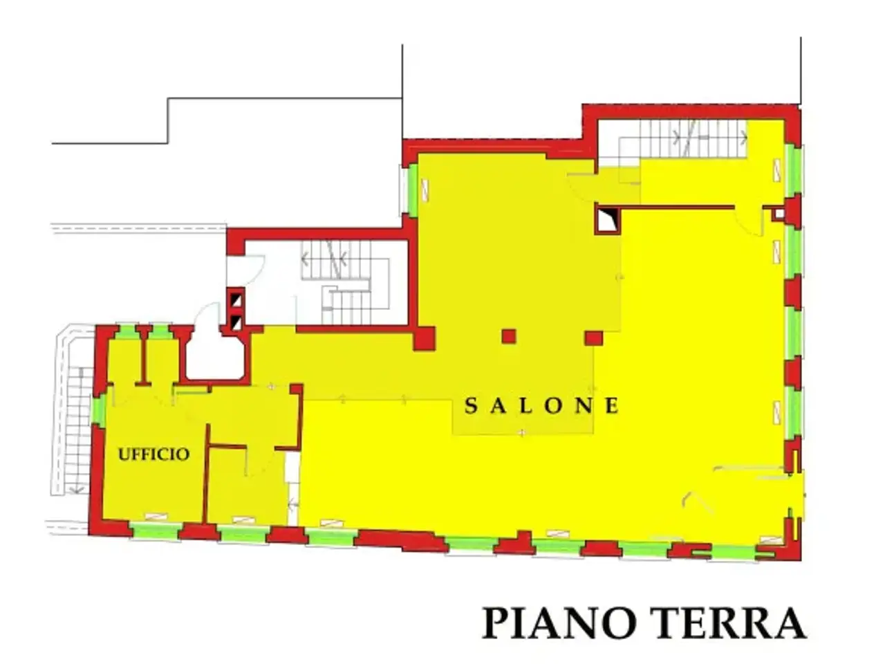 Ufficio in Via Giuseppe Garibaldi 40, Canneto Sull'Oglio, {3} - Planimetria 1