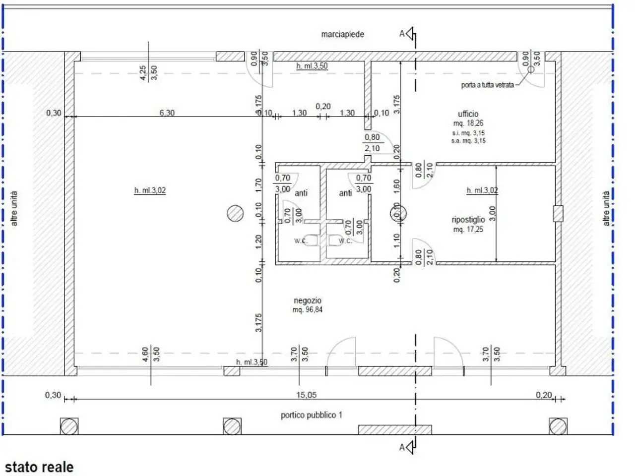 Negozio in Via della Provvidenza 2, Rubano, {3} - Planimetria 1