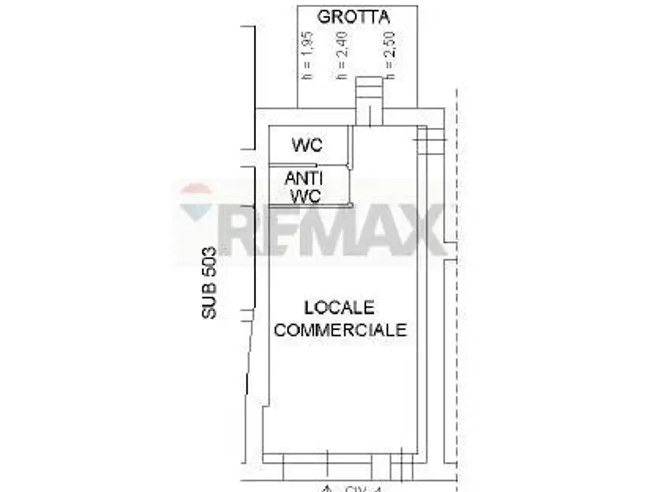 Negozio in Largo Lolli 3/4, Mentana, {3} - Planimetria 1