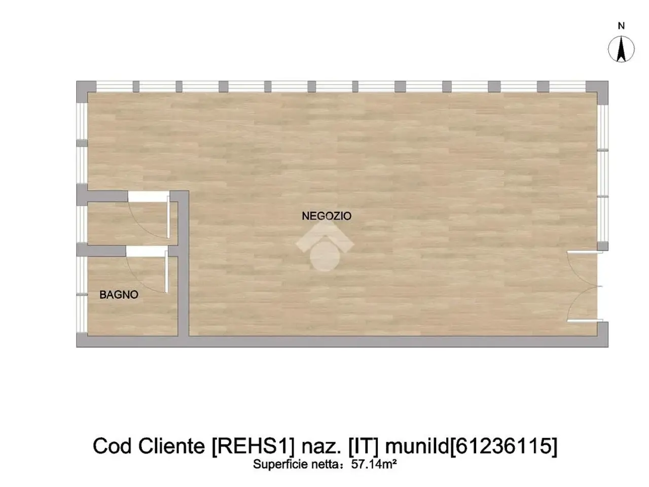 Negozio in Via Palazzina, Scandiano, {3} - Planimetria 1
