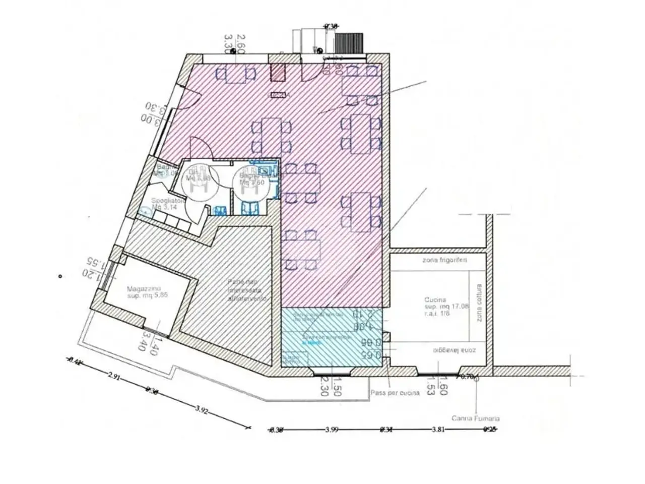 Negozio in Via Piave 8, Brescia, {3} - Planimetria 1