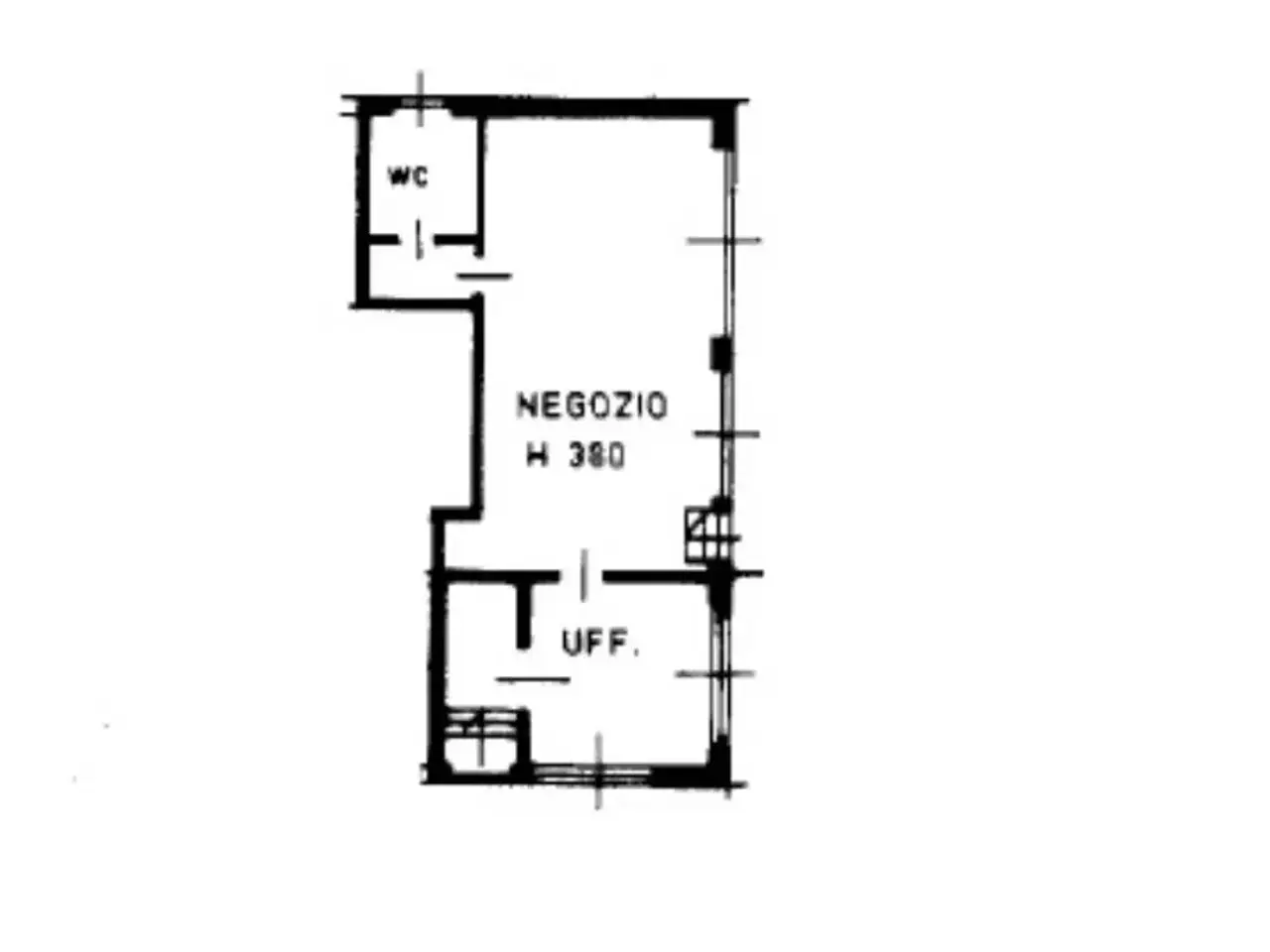 Negozio in Via F. Brunelleschi 9, Corsico, {3} - Planimetria 1