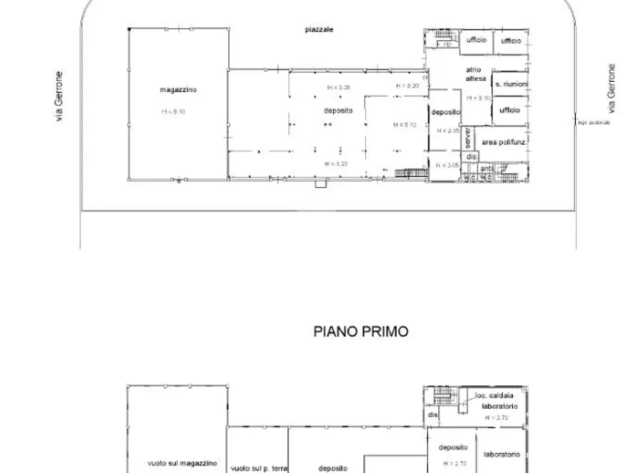 Capannone in Via Gerrone, Cremosano, {3} - Planimetria 1