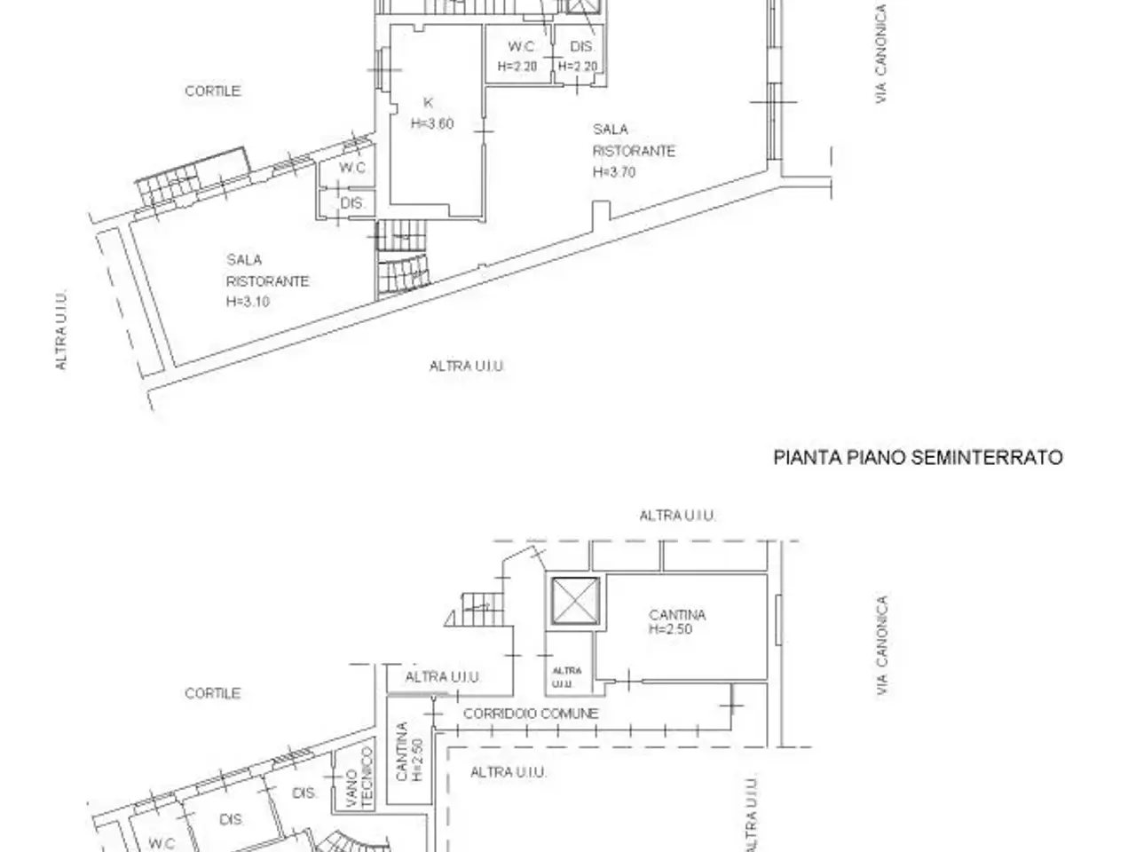 Negozio in Via Luigi Canonica 45, Milano, {3} - Planimetria 1