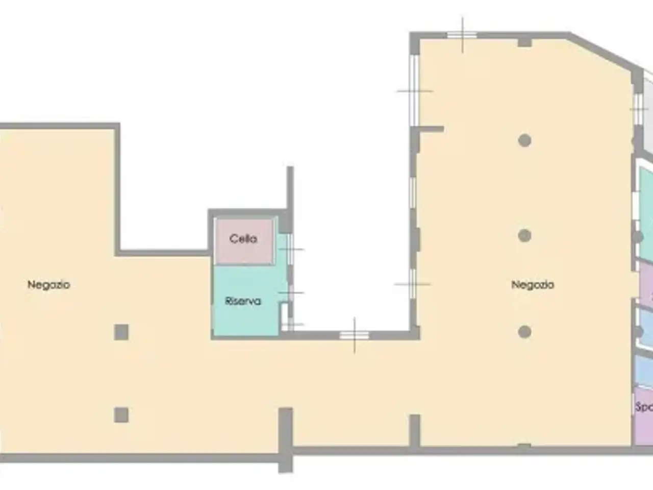 Negozio in Via Etiopia , Roma, {3} - Planimetria 1