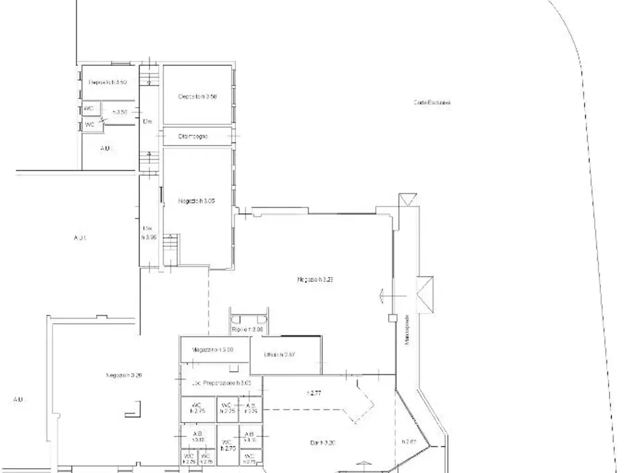 Palazzina commerciale in Via Nazionale 43, Puegnago del Garda, {3} - Planimetria 1