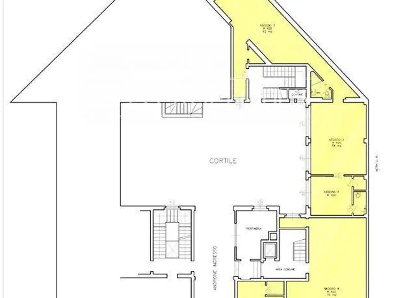 Negozio in Via Statuto 13, Milano, {3} - Planimetria 1