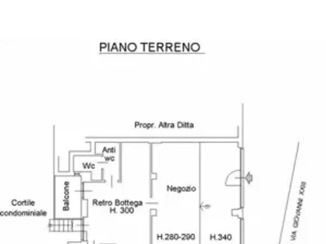 Negozio in Via Papa Giovanni XXIII 27, Chieri, {3} - Planimetria 1