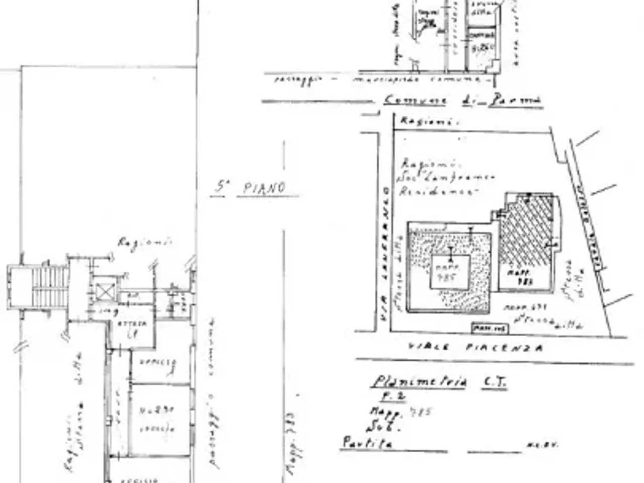 Ufficio in Piazza Sisto Rosa Badalocchio, Parma, {3} - Planimetria 1