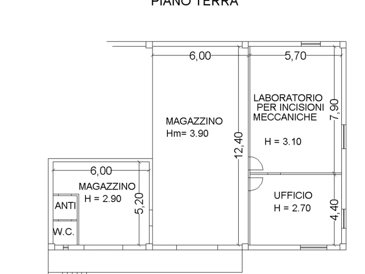 Capannone in Via Pirandello, Piacenza, {3} - Planimetria 1