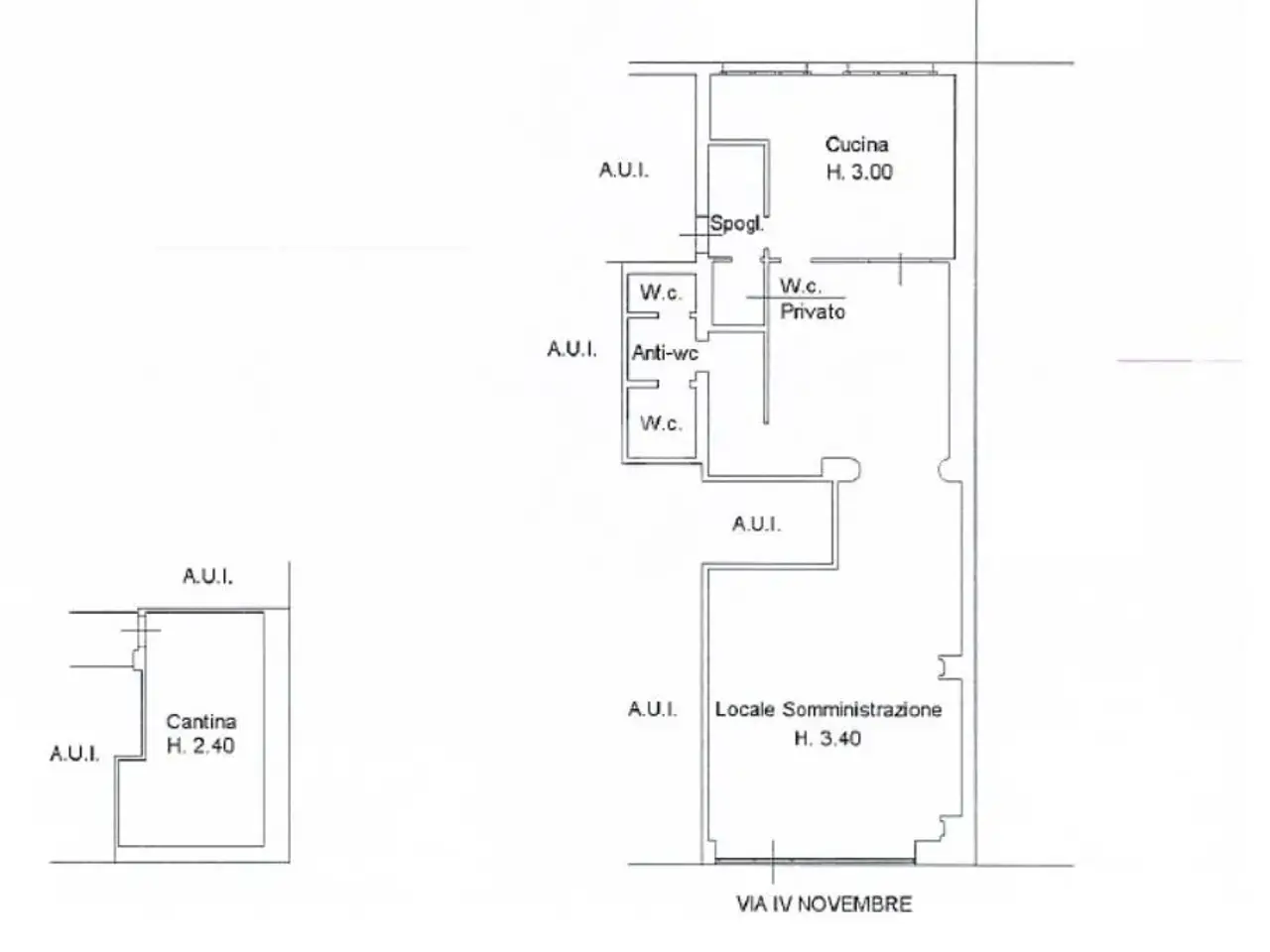 Negozio in Via IV Novembre 18, Crema, {3} - Planimetria 1