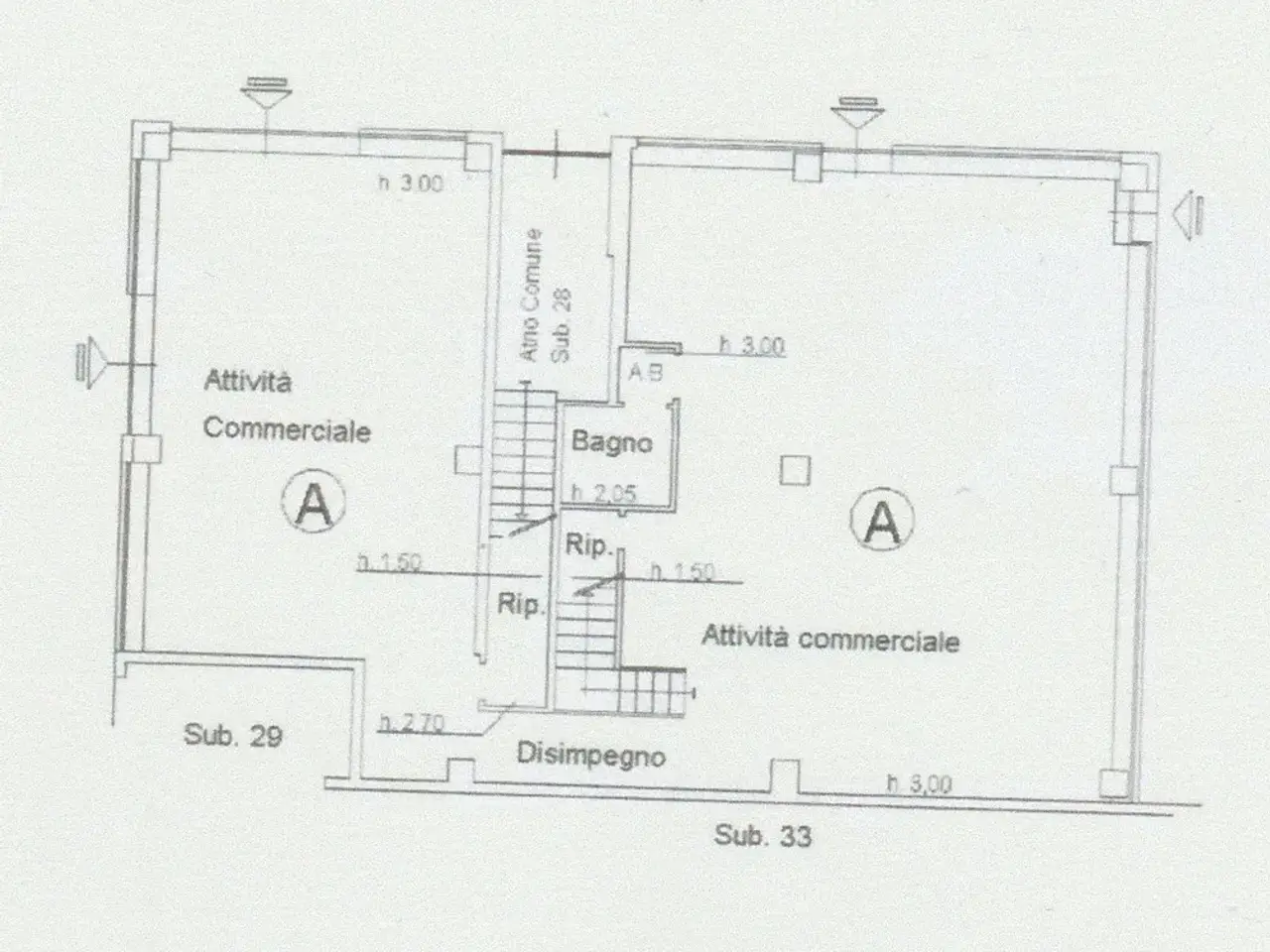 Negozio in Strada di Cerchiaia, Siena, {3} - Planimetria 1