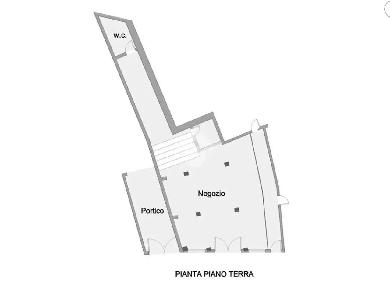 Negozio in Piazza Decio Rubini 4, Nereto, {3} - Planimetria 1