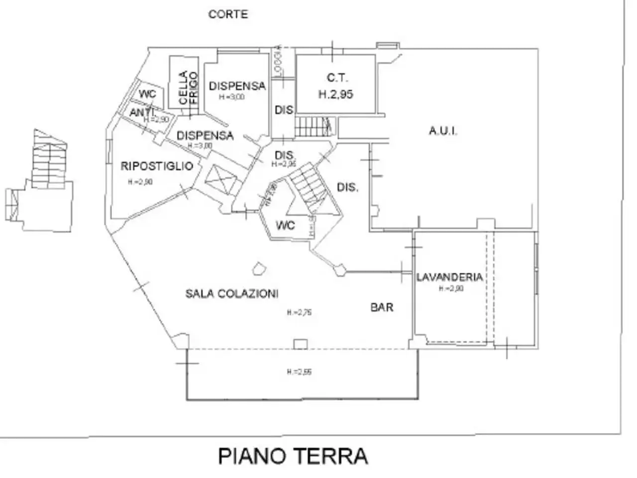 Albergo in Viale Antonio da Noli 28, Cesenatico, {3} - Planimetria 1