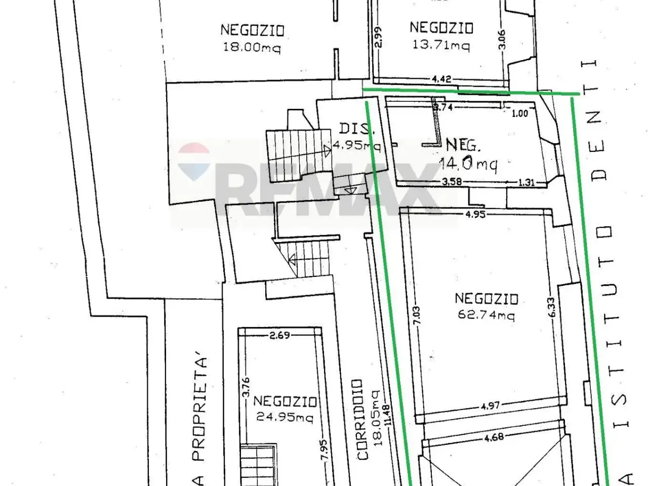 Negozio in Corso Cavour 121, Foligno, {3} - Planimetria 1