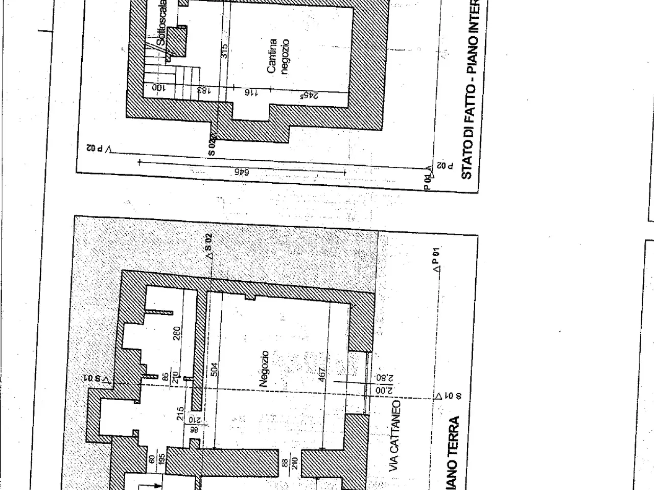 Palazzina commerciale in Via Cattaneo 22b, Brescia, {3} - Planimetria 1