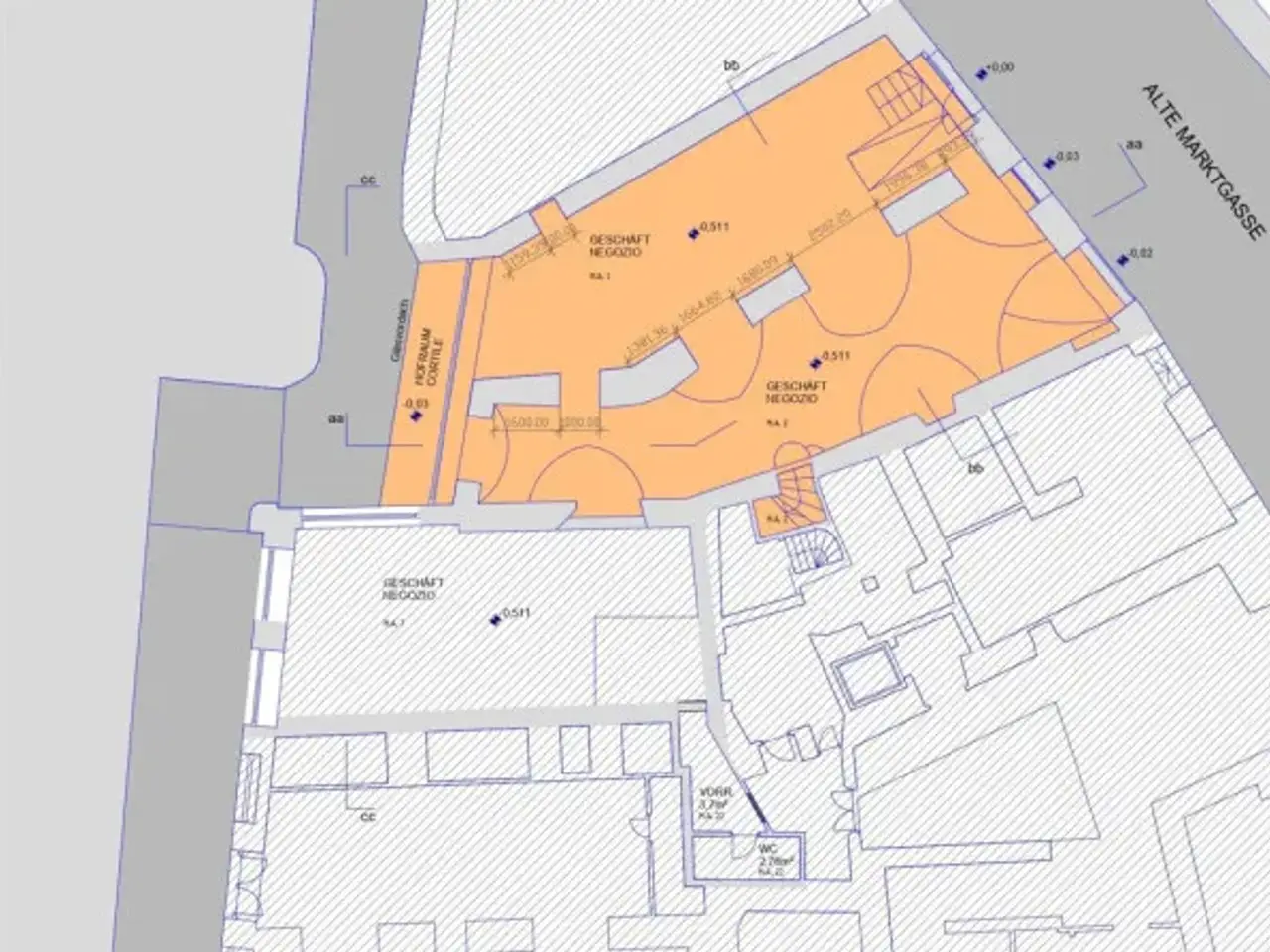 Negozio in Via Mercato Vecchio, Bressanone, {3} - Planimetria 1