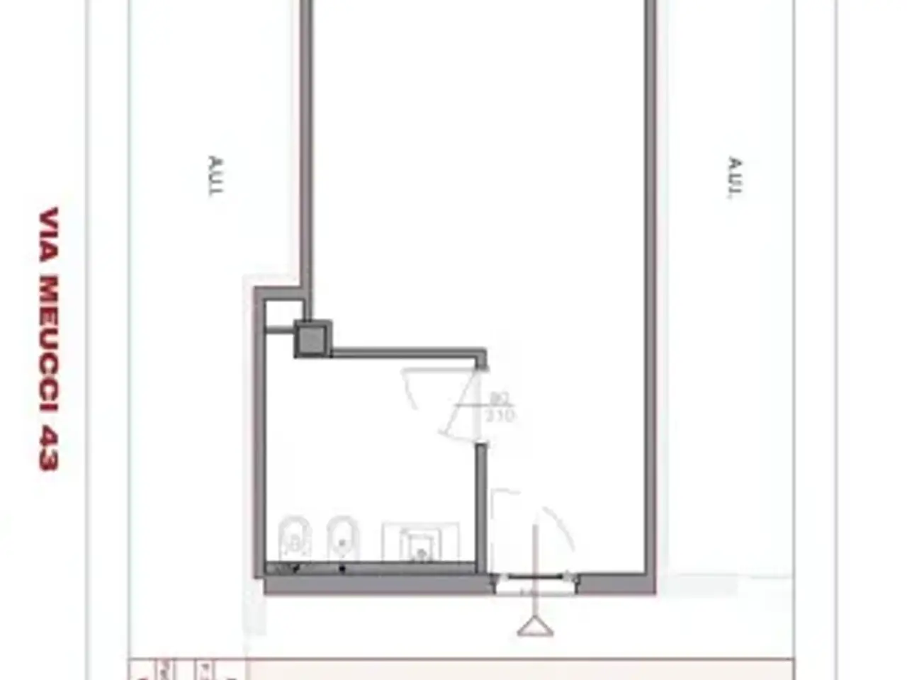 Negozio in Via Antonio Meucci 43, Milano, {3} - Planimetria 1