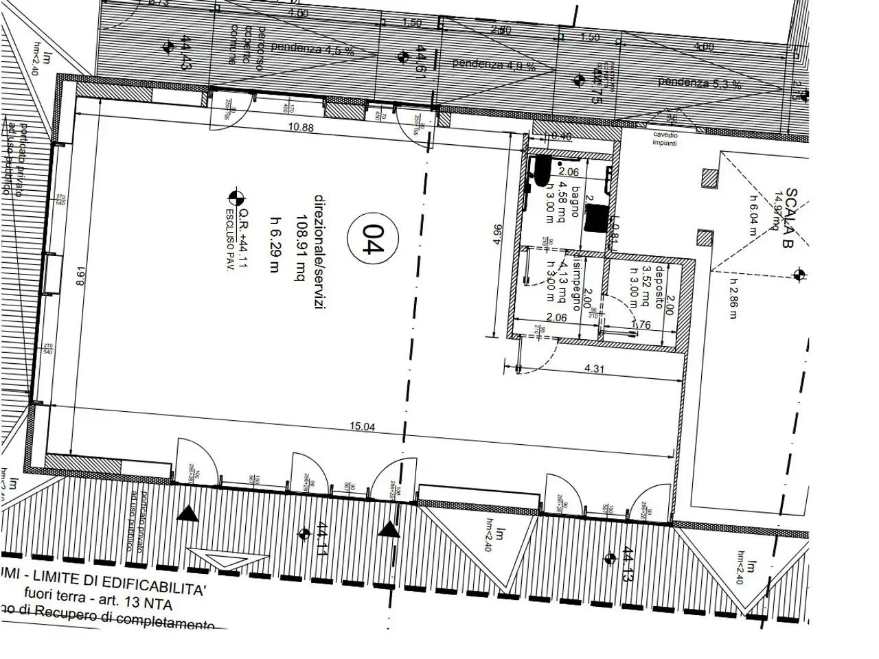 Ufficio in Via Romano Bilenchi 4, Firenze, {3} - Planimetria 1