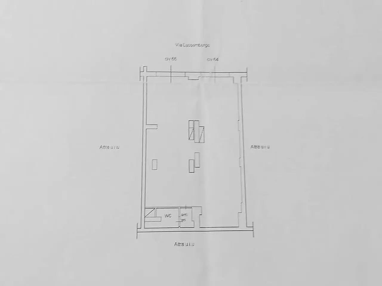 Negozio in Via Lussemburgo, Palermo, {3} - Planimetria 1