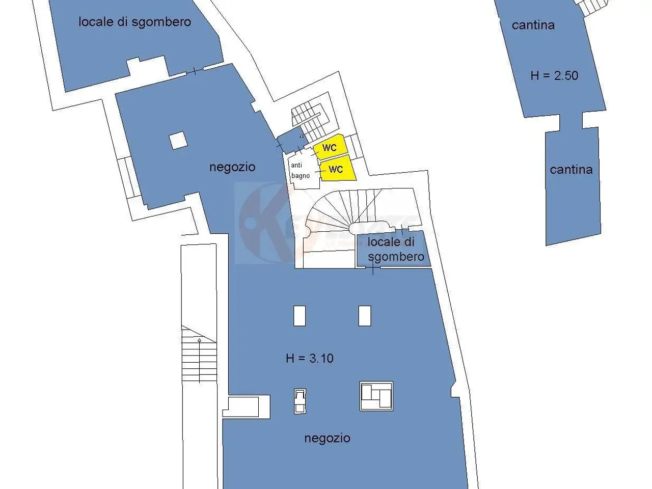 Negozio in Largo Cavallotti 18, Sassari, {3} - Planimetria 1