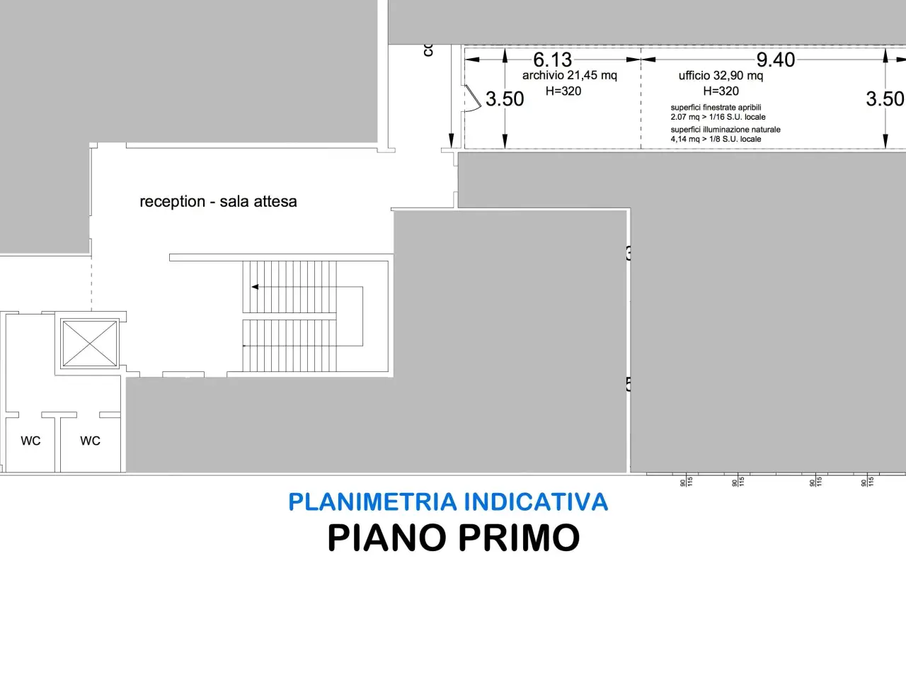 Ufficio in Via  Romagnoli, Imola, {3} - Planimetria 1