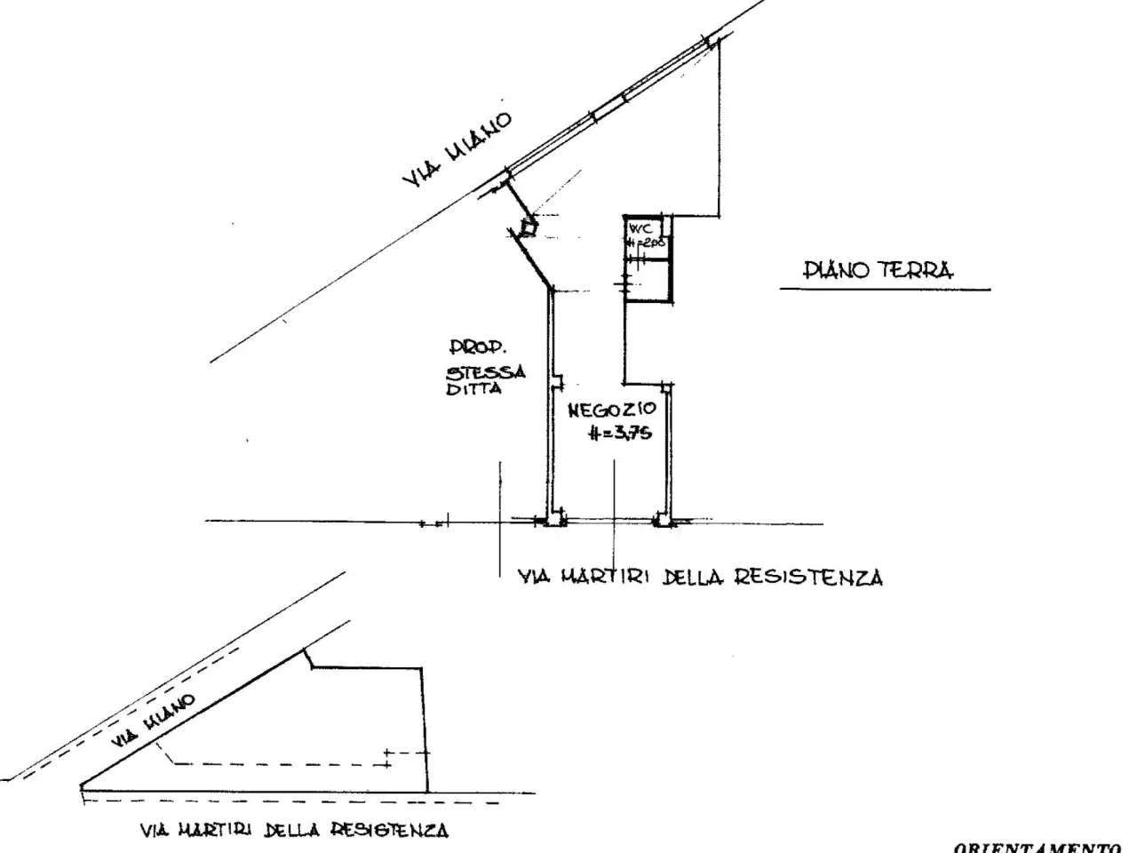 Negozio in Via Martiri della Resistenza 80, Ancona, {3} - Planimetria 1