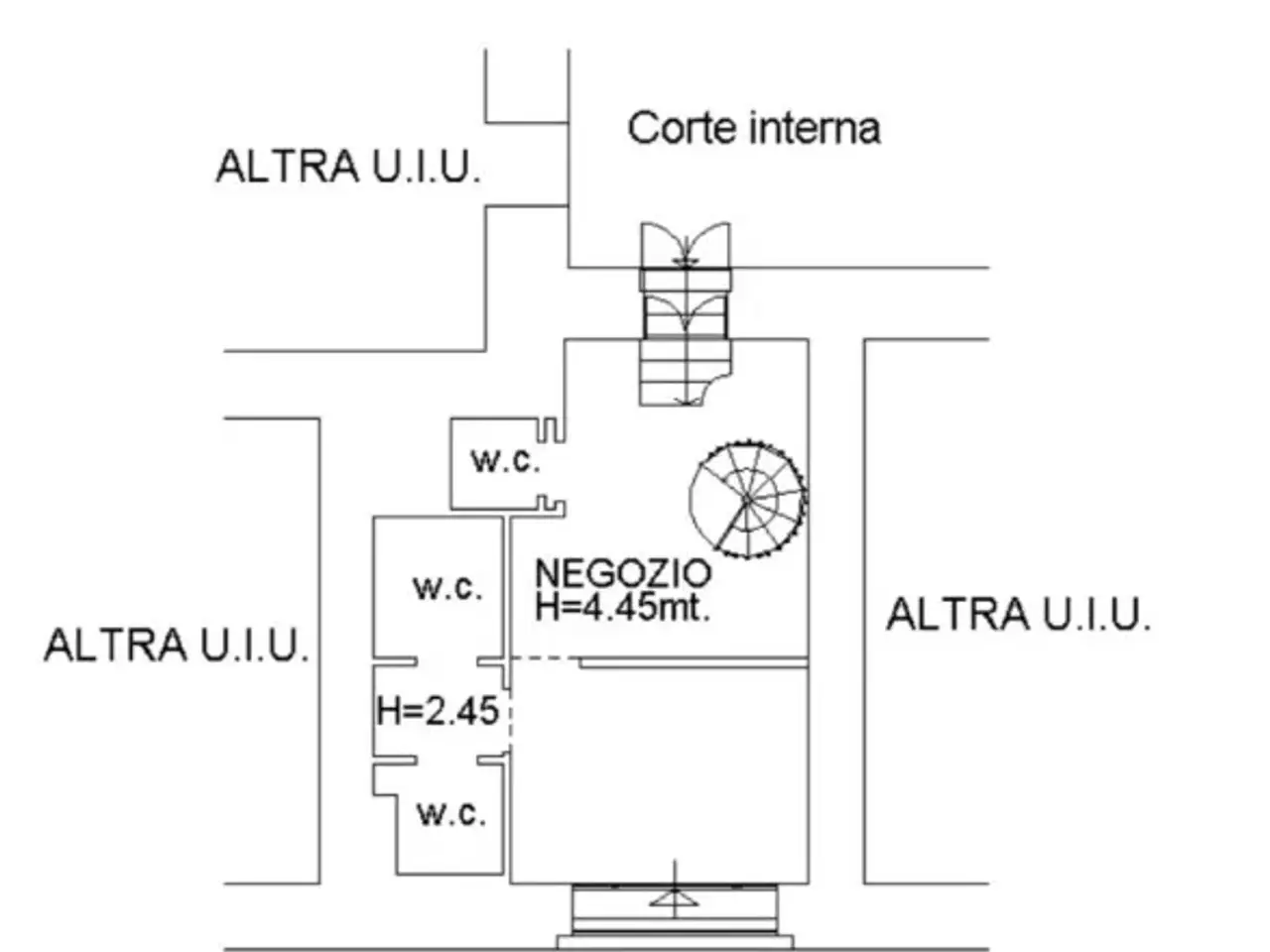 Negozio in Via Giuseppe Pisanelli, Napoli, {3} - Planimetria 1