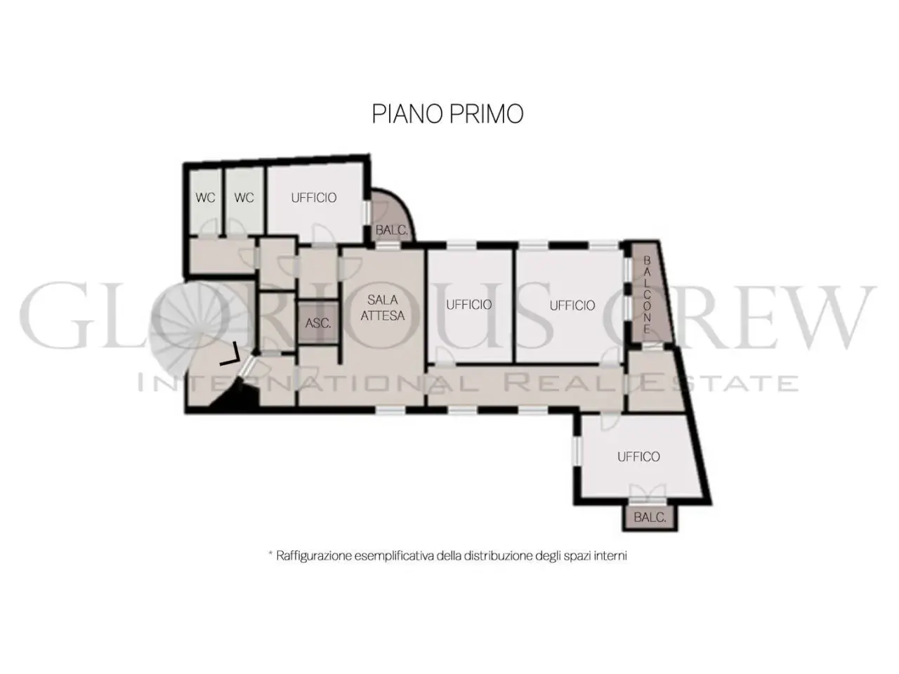 Ufficio in Contrada Santa Croce 13, Brescia, {3} - Planimetria 1