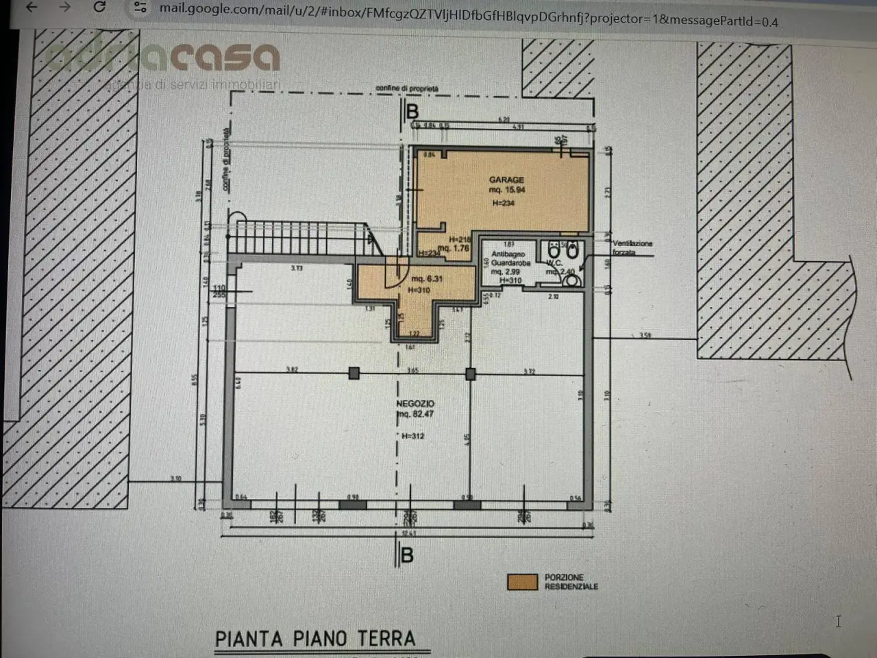 Negozio in Viale Ceccarini, Riccione, {3} - Planimetria 1