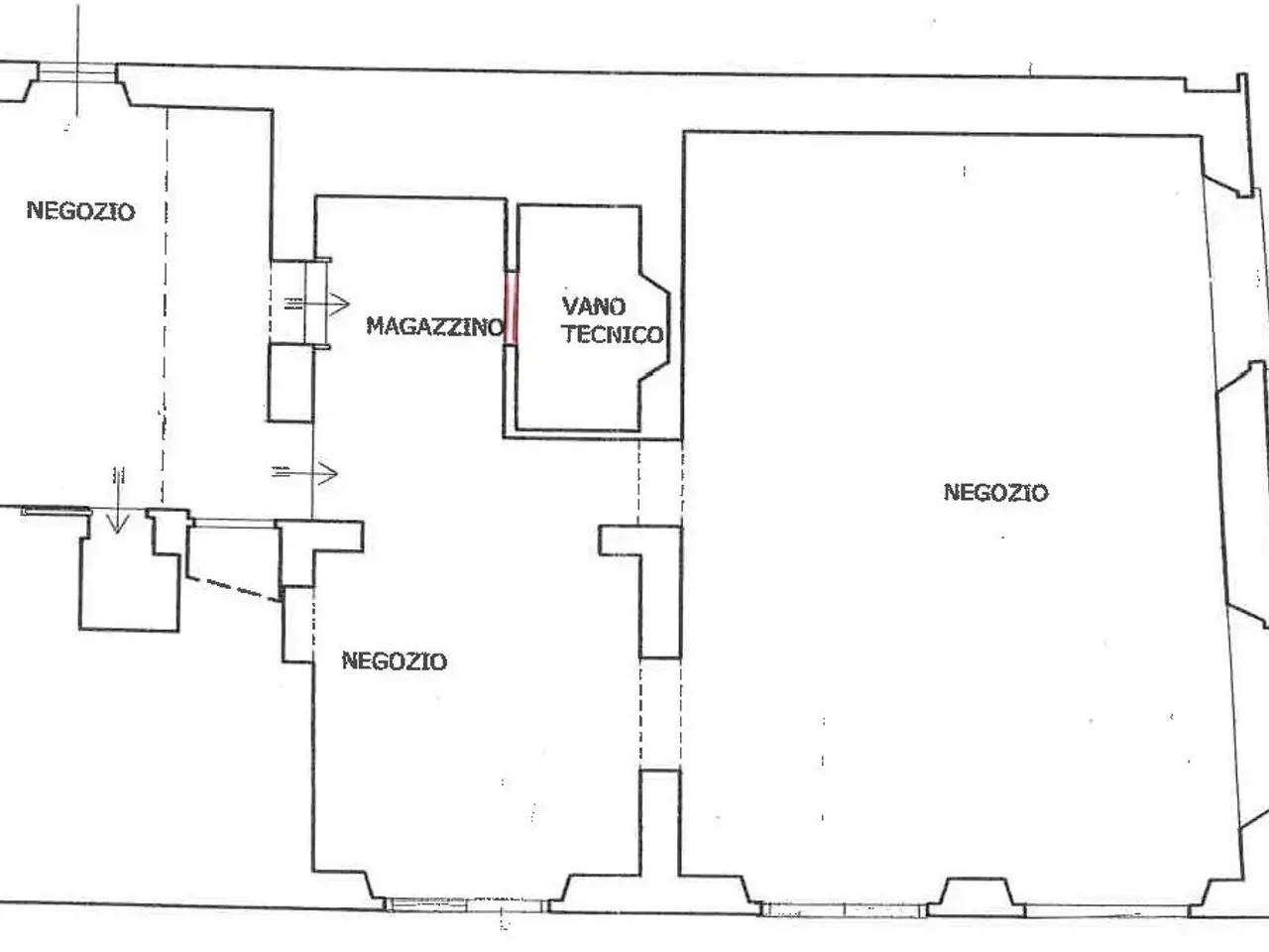 Negozio in affitto, Corso Giacomo Matteotti 117, Montecatini Terme - Planimetria 1
