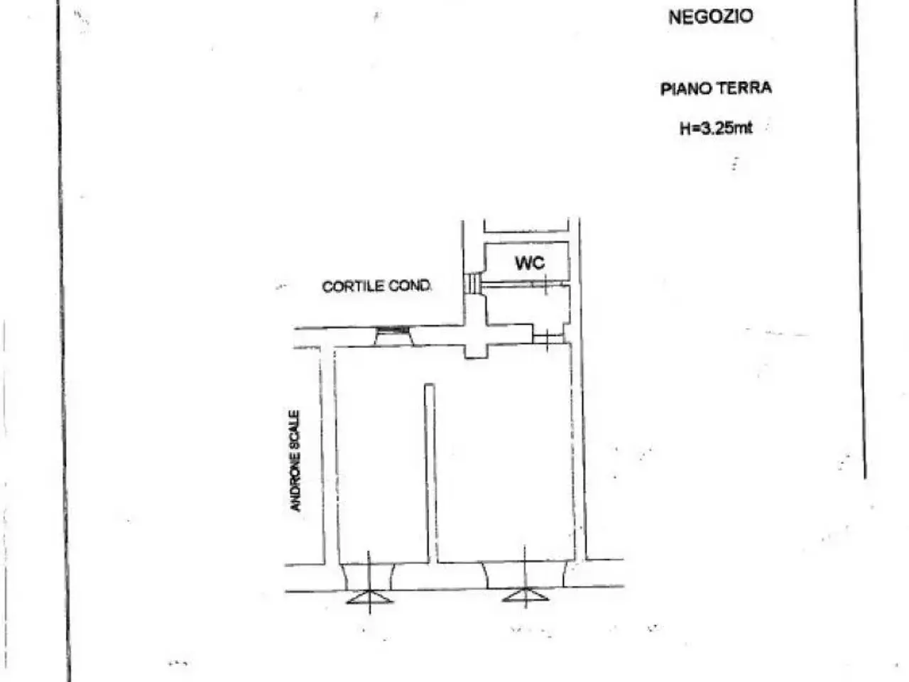 Locale commerciale in Via delle Cave, Roma, {3} - Planimetria 1