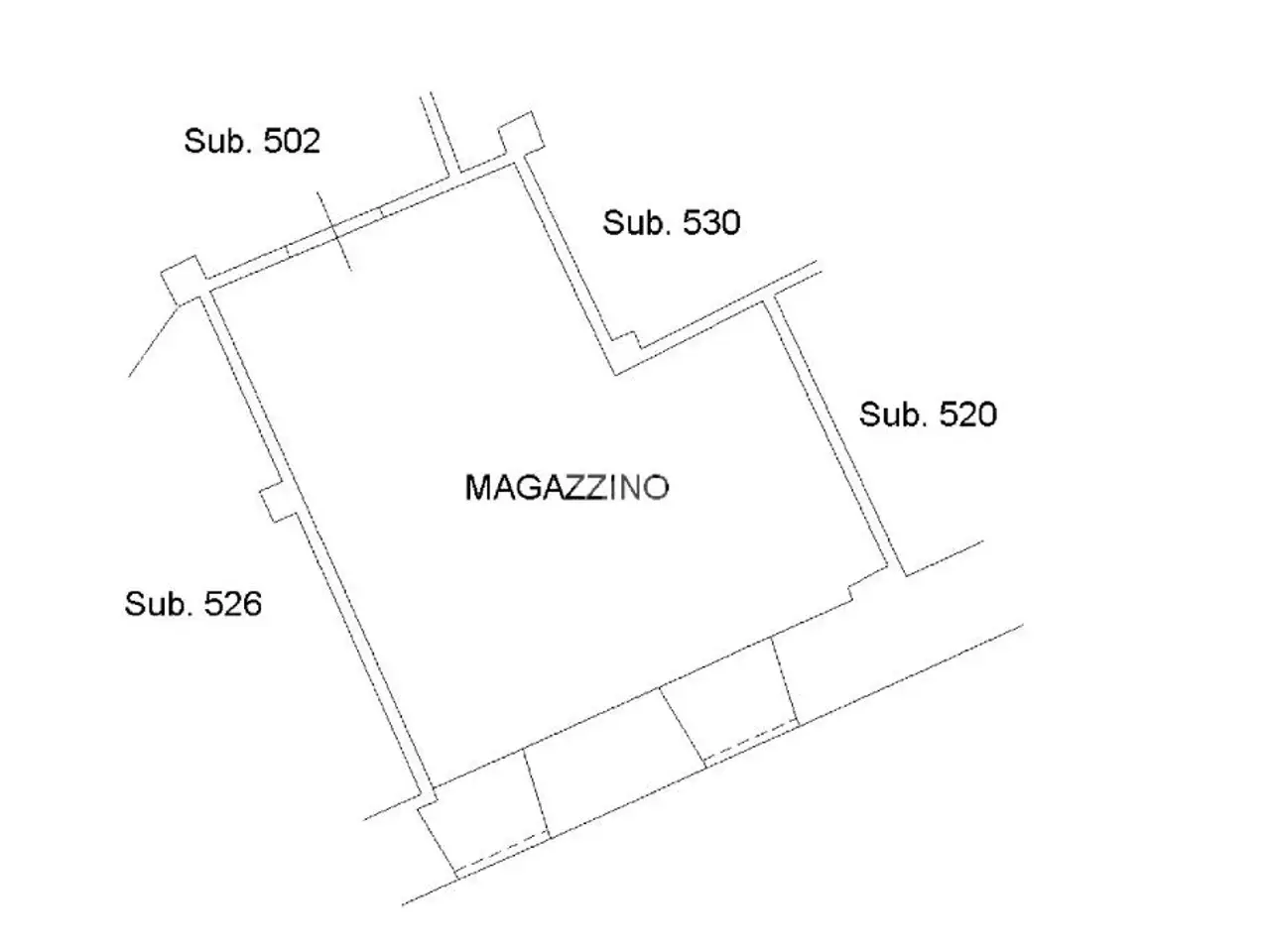 Magazzino in Via di Boccea 130, Roma, {3} - Planimetria 1