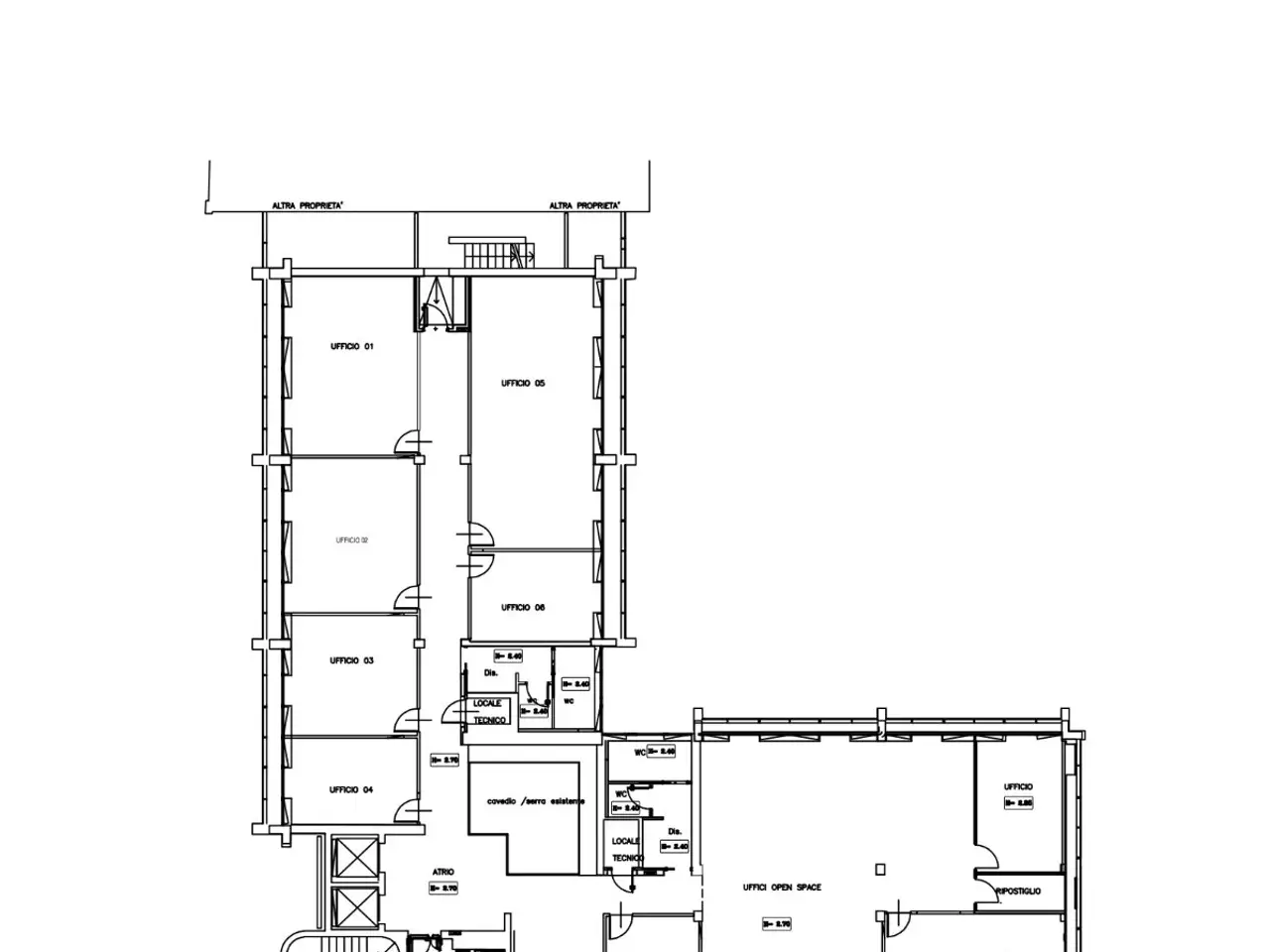 Ufficio in Via Monfalcone 15, Milano, {3} - Planimetria 1