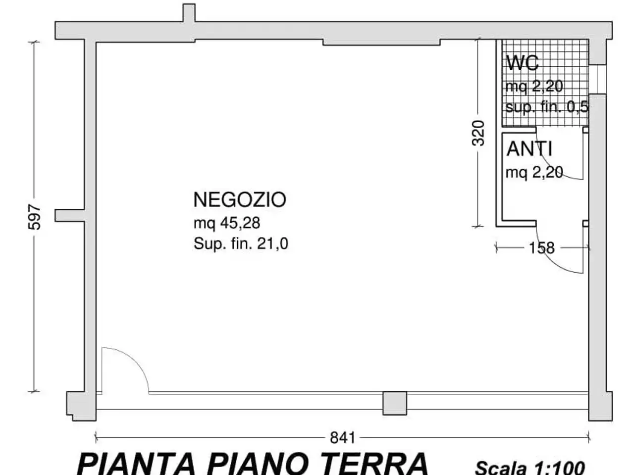 Negozio in {3}, - Planimetria 1