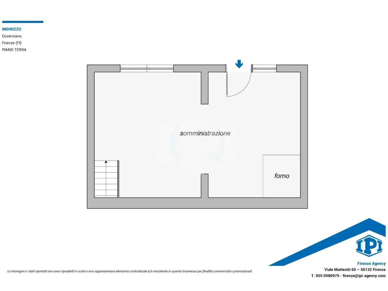 Esercizio commerciale in Via Domenico Maria Manni Snc, Firenze, {3} - Planimetria 1